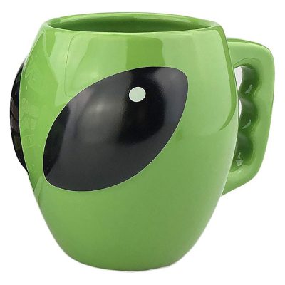 3D Alien Head Ceramic Mug