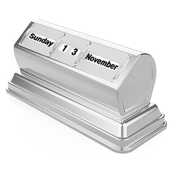 Metal Perpetual Desk Calendar